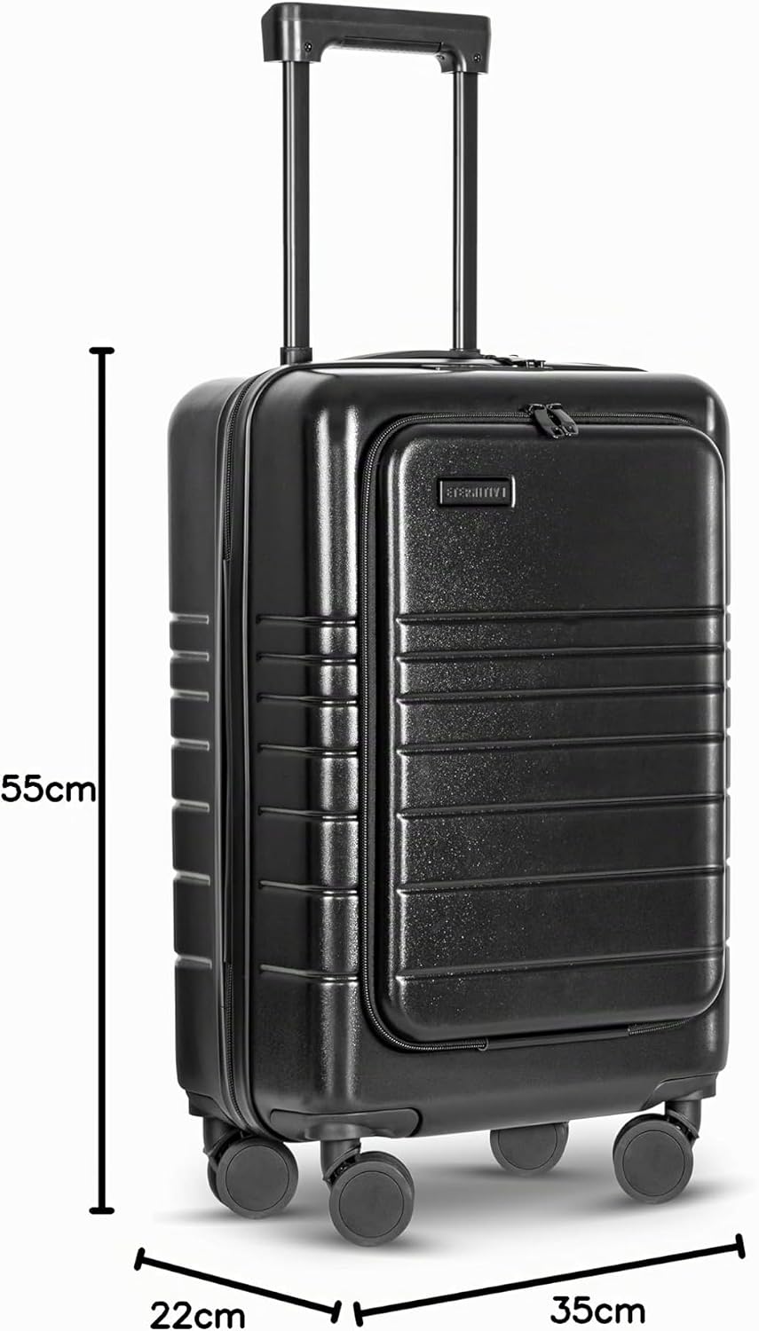 ETERNITIVE - Koffer I Reisekoffer aus ABS I Rollkoffer I Reisetrolley Leicht mit Doppelrollen 360° I