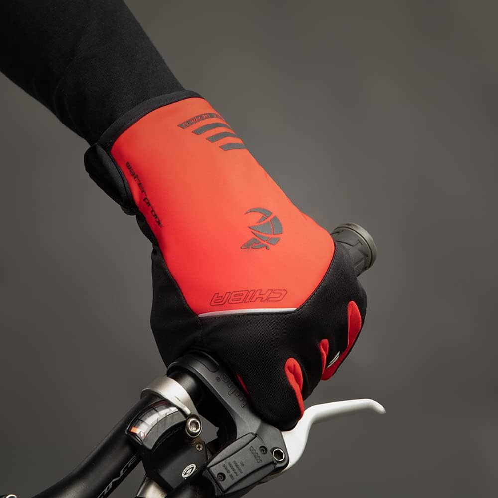 Chiba 2nd Skin Fahrrad Handschuhe lang rot/schwarz 2023 XS (6), XS (6)