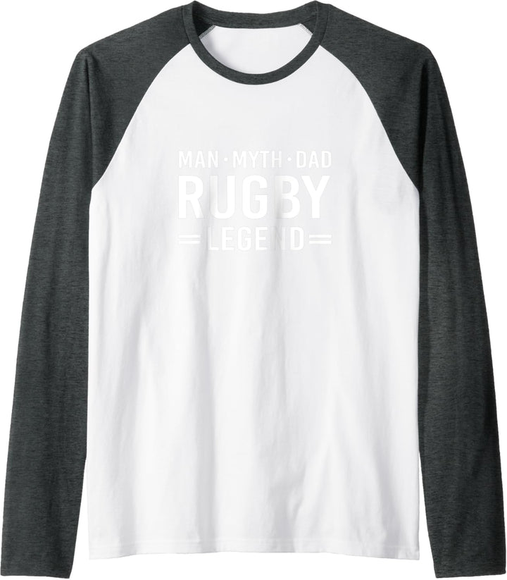 Man Myth Legend Dad Rugby Raglan