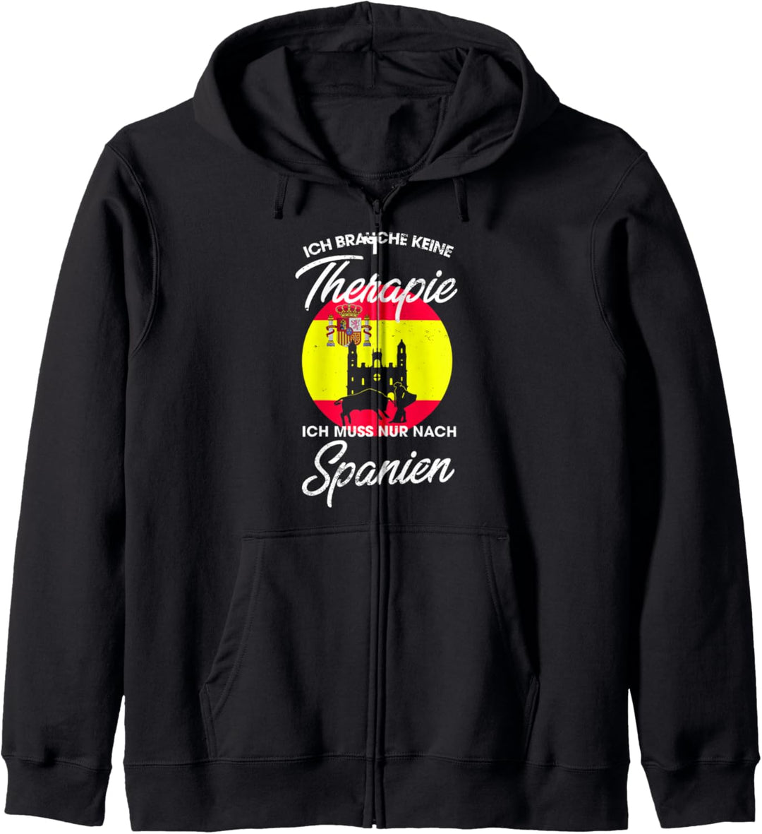 Spanische Flagge I Spanien Urlaub I Spanien Kapuzenjacke