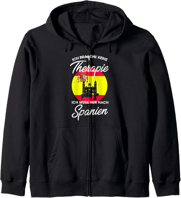 Spanische Flagge I Spanien Urlaub I Spanien Kapuzenjacke