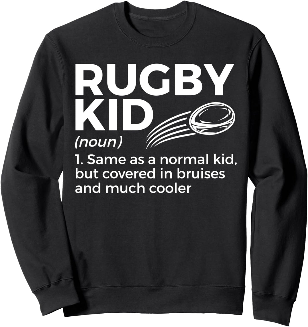 Rugby Kid Definition für Rugbyspieler Sweatshirt
