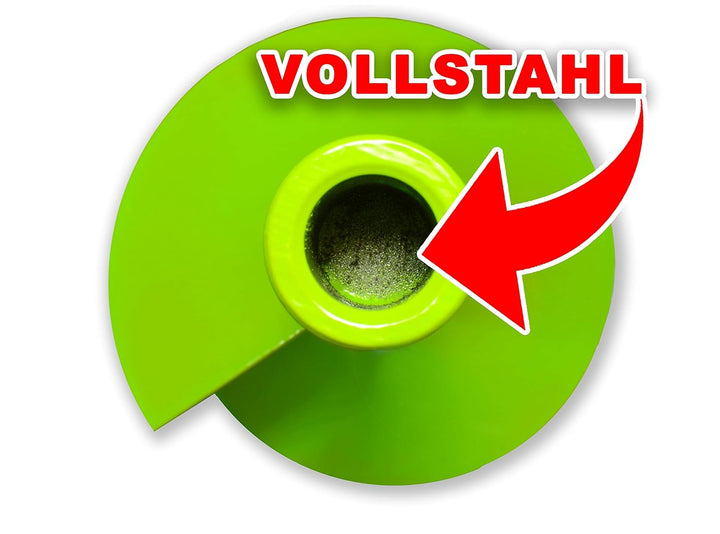 WERHE® Profi Bohrer VollStahl, Erdbohrer für bohrmaschine 100 mm extrem robust mit Hex Adapter - Pfa