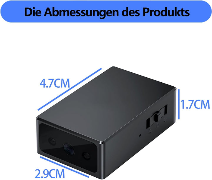 Mini-Surveillance-Kamera im kleinen Format - Innen- und Aussenüberwachungskamera - High Definition (