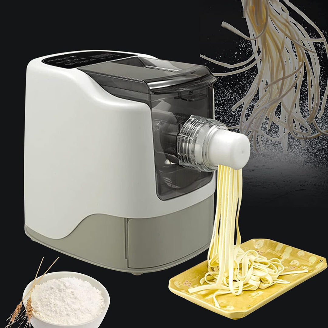260W Pastamaker Vollautomatisch,Profi Elektrische Nudelmaschine mit 13 Sätze Messerform Pasta Maker