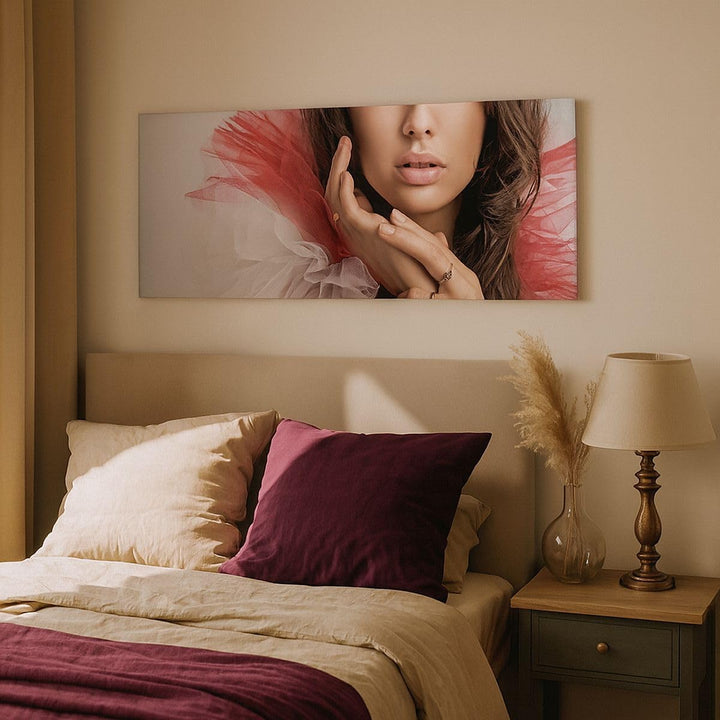 Panorama Bilder auf Leinwand 100x40cm Leinwandbild Schönheit kleid mode modell Gross Wanddeko Bild S