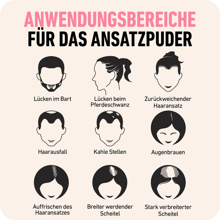 BOLDIFY Ansatzpuder - Haaransatz Ausbessern & Haarausfall Abdecken, Sofortige Grauabdeckung für 48 S