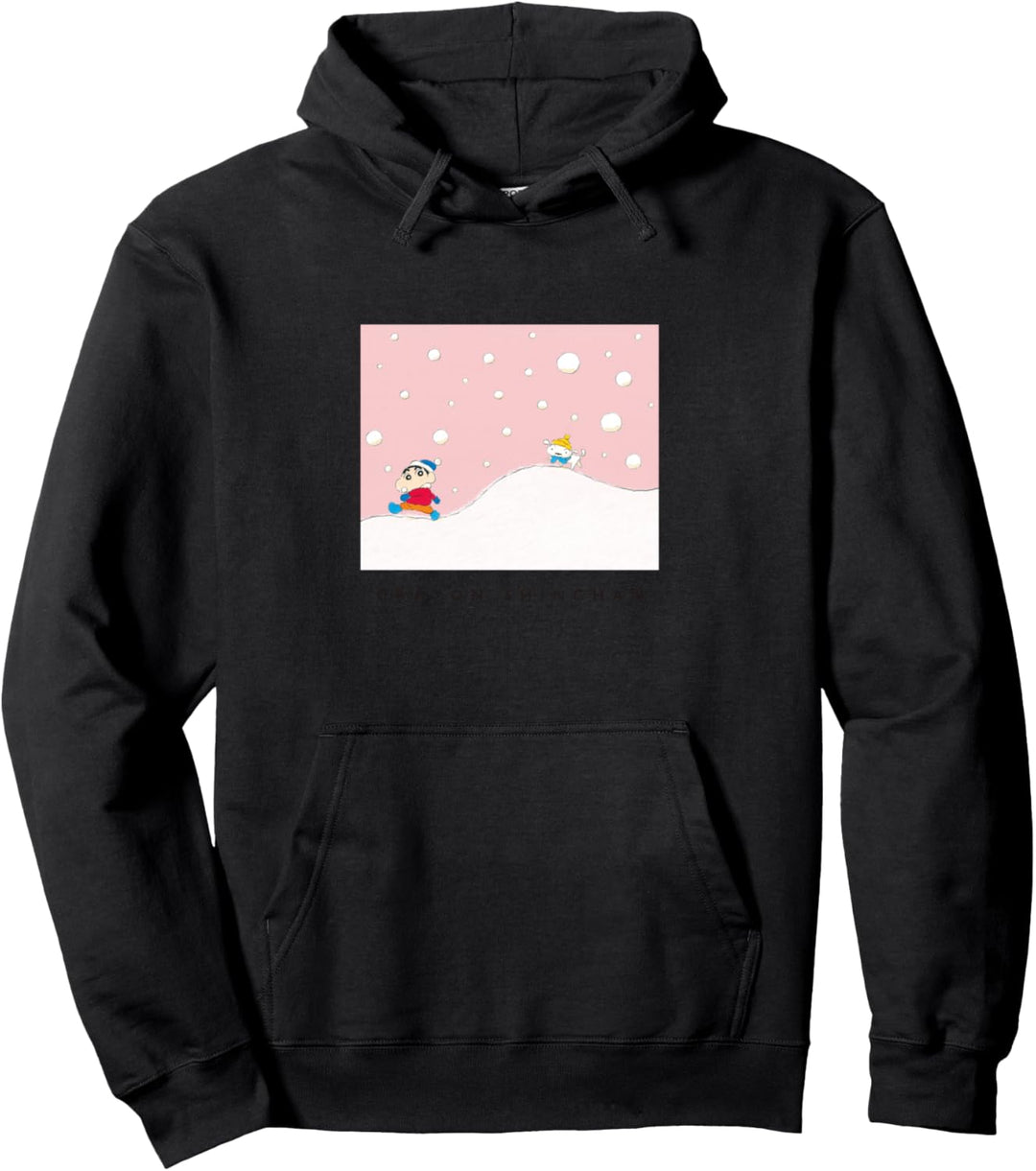 Crayon Shin-chan Gehen Sie an einem verschneiten Tag Pullover Hoodie