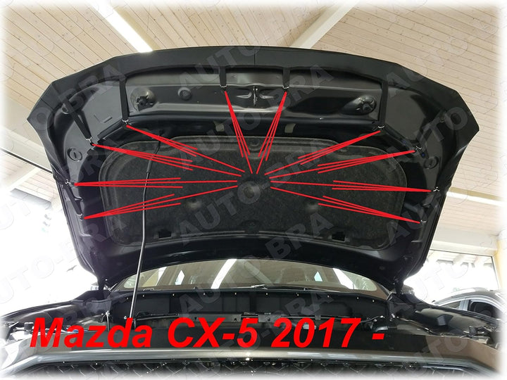 AB3-00280 Auto Bra kompatibel mit Mazda CX-5 Bj. ab 2017 Haubenbra Steinschlagschutz Tuning Bonnet B
