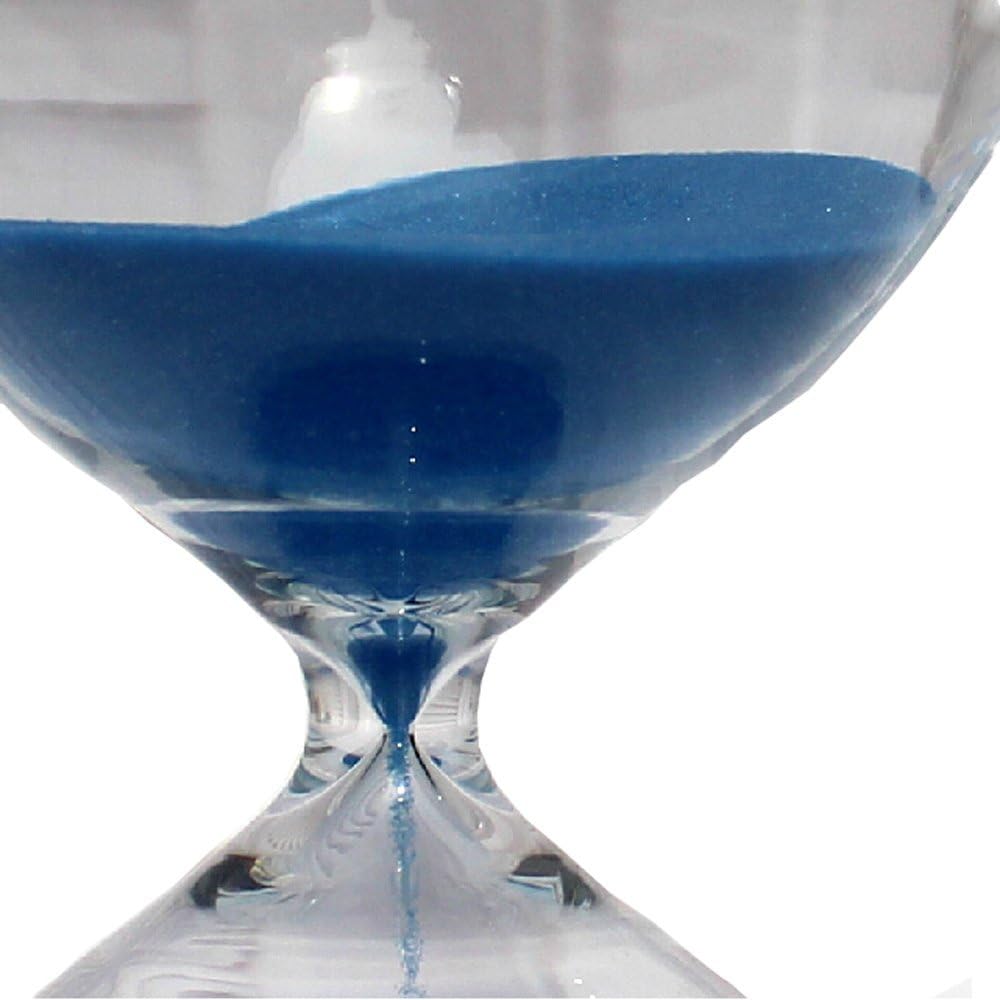 Sanduhr, farbig, Glas, Geburtstag 5 Minutes blau, 5 Minutes Blau
