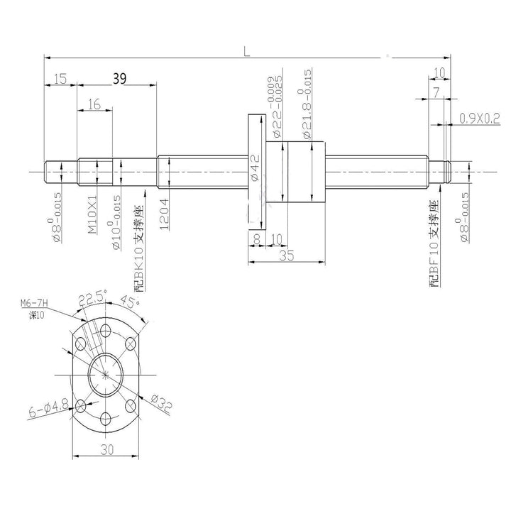CNCYEAH Linearführung SBR16 Linearschiene 400mm Gleitschiene Welle mit 4 SBR16UU Lagerblock + SFU120
