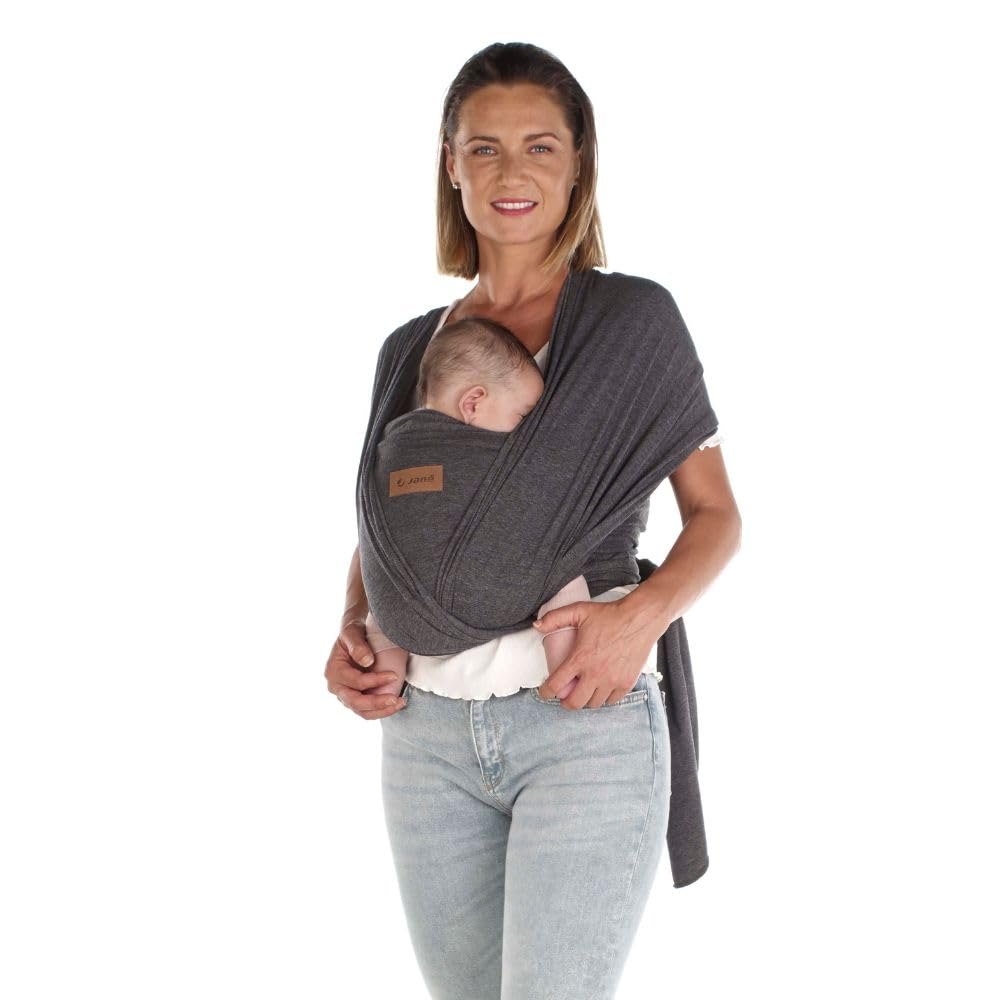 Jané Cocoon Elastisches Tragetuch, Ab Geburt bis 20 kg, 5 m, Känguru-Methode, Ergonomisch, Atmungsak