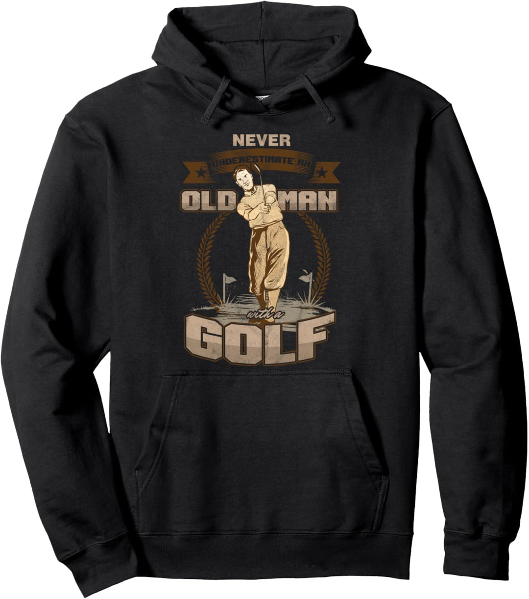 Alter Golfspieler Golfplatz Golf Rente Pensionist Geschenk Pullover Hoodie