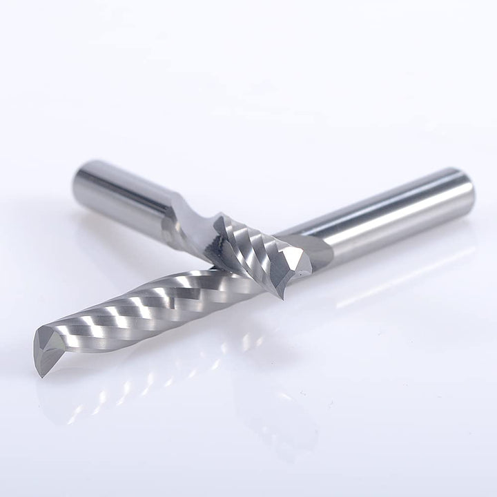 CNC-Fräser-Bits, Gravur-Bits, Schaftfräser, einschneidige Spirale, Upcut Router Bit, 3.175mm Schaft,