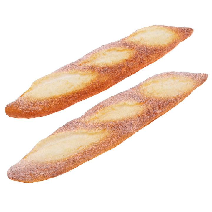 Funzhan 2 Stück Künstliches Brot Realistische Lange Laib Künstliche Baguette Bäckerei Dekoration Gef