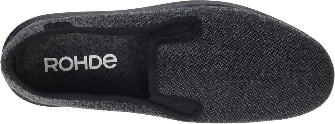 Rohde Herren Hausschuh Geschlossen Slipper Fermo 6985 40 EU Weit Grau, 40 EU Weit Grau