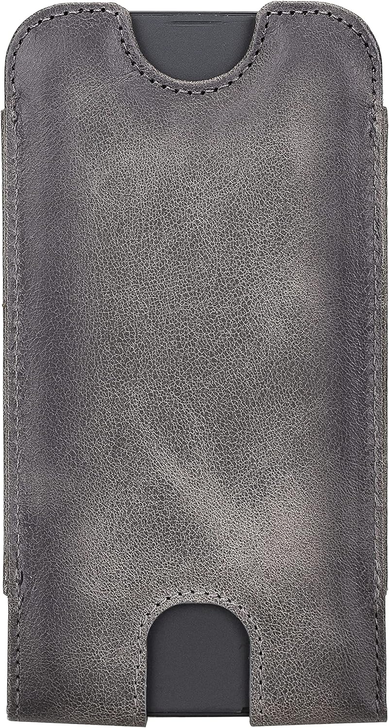 Solo Pelle Lederhülle für das iPhone 12 Mini + 13 Mini bis 5,4 Zoll Case Leder Hülle Ledertasche aus
