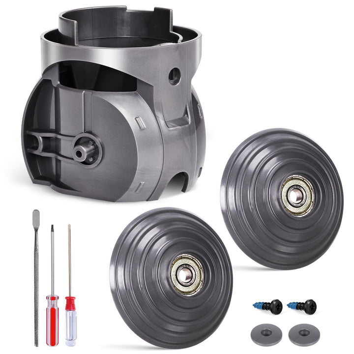 Upgrade Staubsaugerkopfanschluss + V-ball Rad für Dyson V10 V11 V15 Bodendüse Staubsauger Ersatzteil