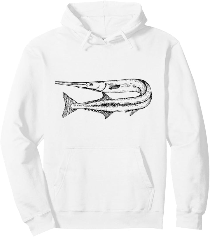 Garfish Fishing Geschenk für Fischer Pullover Hoodie