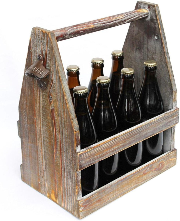 DanDiBo Bierträger mit Flaschenöffner 5087 Bierkiste aus Holz 38 cm Flaschenträger