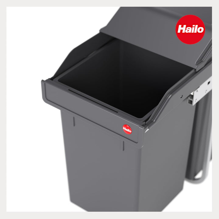 Hailo Abfallsammler Tandem 3650111 | für Schränke ab 300 mm Breite | Einbau Mülleimer 24 + 7L | per