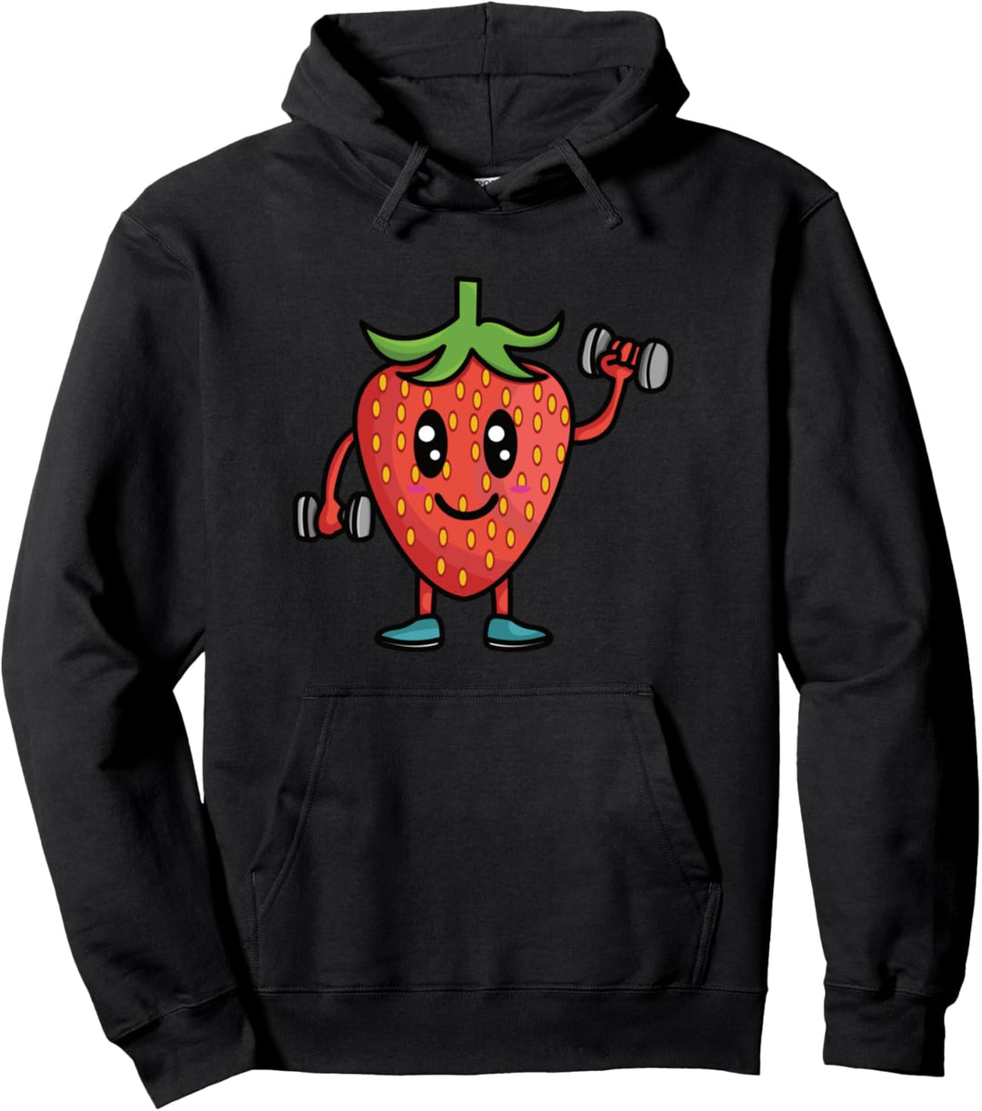 Veggie power, Training Erdbeere ,lustige Erdbeere, Erdbeere Pullover Hoodie