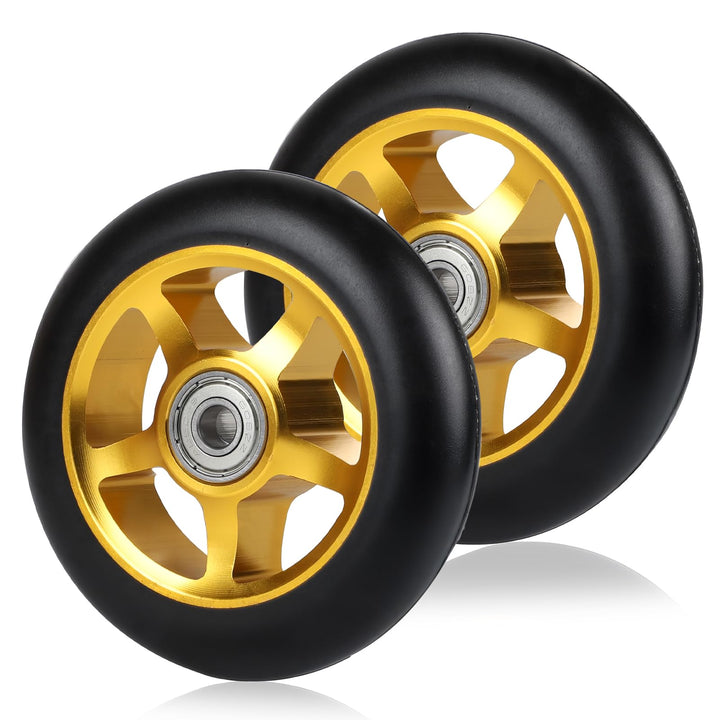 Stunt Scooter Rollen, 2 Stück Scooter Ersatzräder, 100mm Scooter Räder mit ABEC, 9 Kugellager, Härte