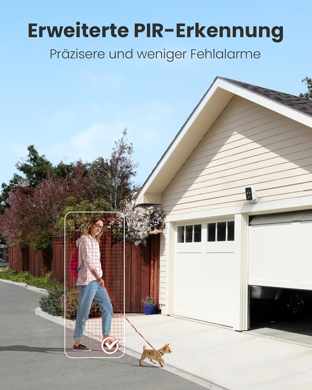 2PCS 2K Überwachungskamera Aussen Akku, WLAN Kabellose Überwachungskamera Aussen/Innen mit Farbige N
