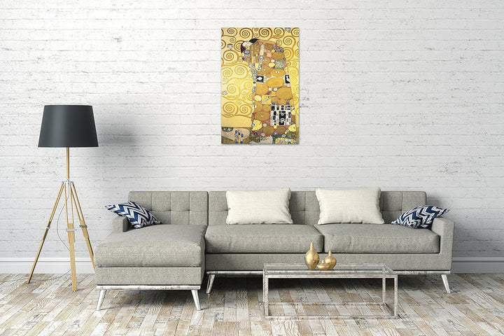 Printed Paintings Leinwand (60x80cm): Gustav Klimt - Die Umarmung (1909) 60x80 cm, 60x80 cm