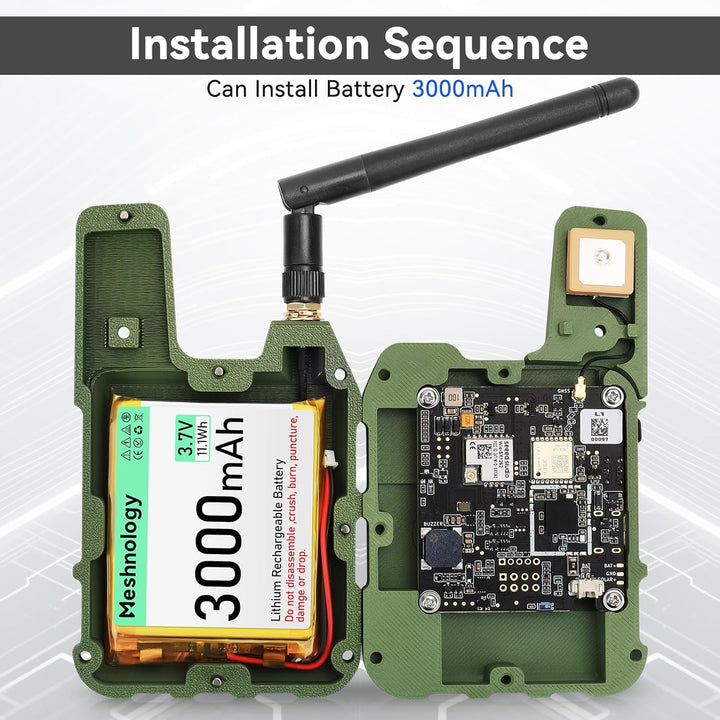 Wio Tracker L1 Board mit 3000mAh Akku und Gehäuse Set – Wio SX1262 nRF52840 Modul Kit für AR duino M