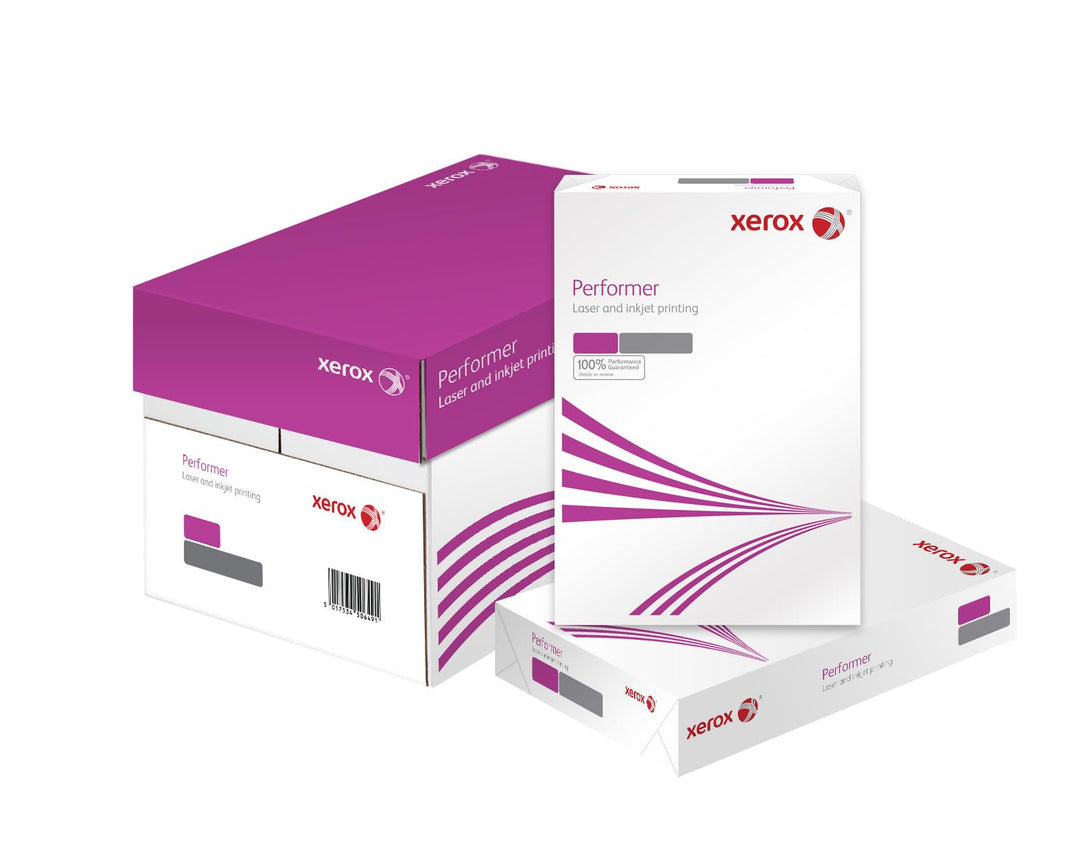 Xerox Performer Multifunktions-Papier, 80 g m², A4, 1 Karton, 5 Packungen, 2.500 Blatt 003R90649 Wei