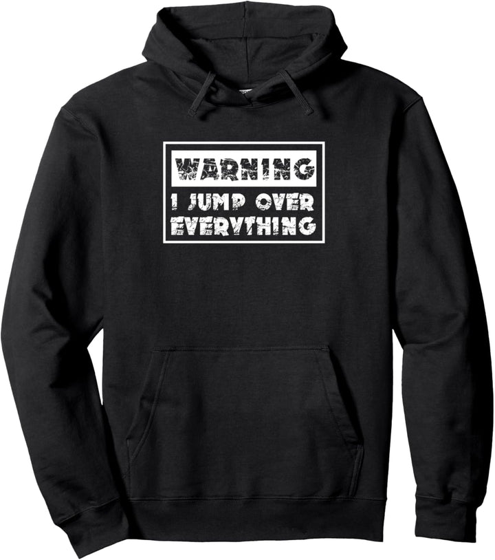 Parkour Warnung Ich springe über alles Freilauf Pullover Hoodie