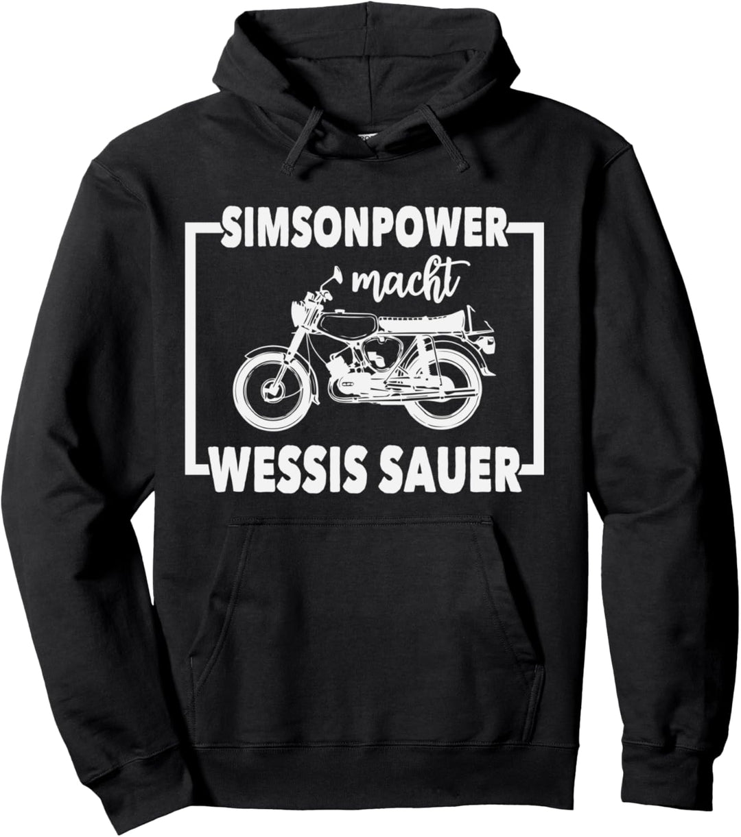 Simson-S51 Moped Oldtimer Design Pullover Hoodie