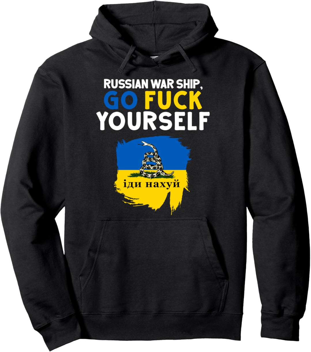Russian Warship Go F Yourself Pullover Hoodie