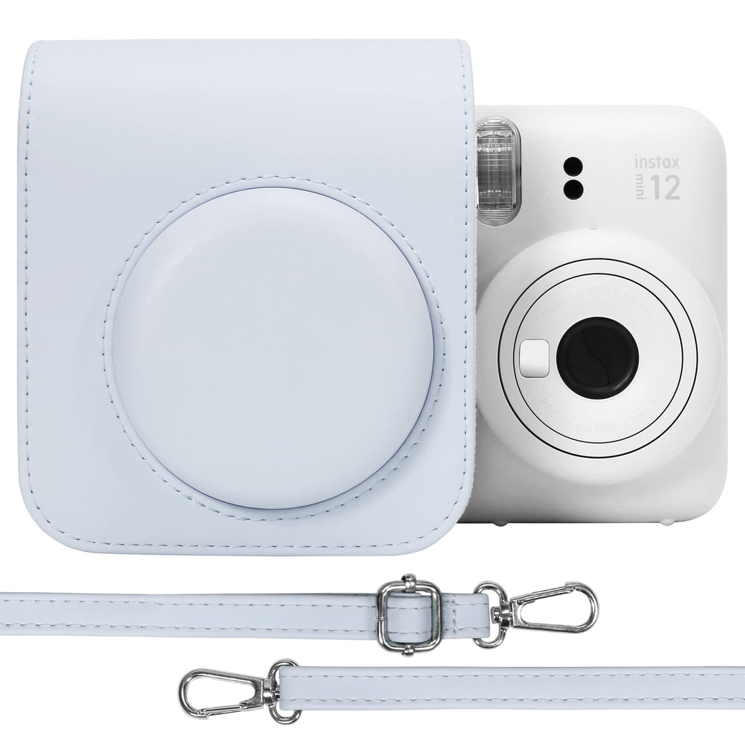 Aenllosi PU Leder Tasche Schutzhülle für Fujifilm Instax Mini 12/Mini 11 Sofortbildkamera Reisetasch