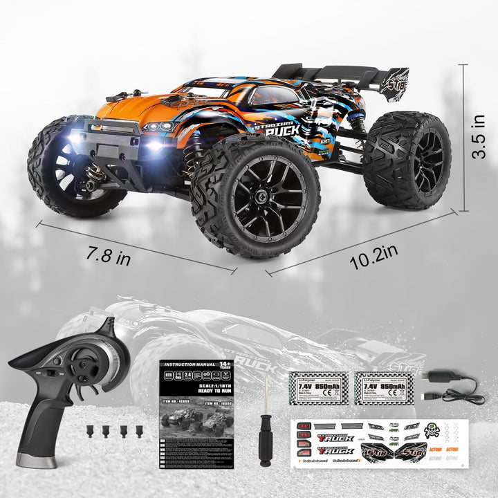 HAIBOXING Ferngesteuertes Auto 4WD RC Auto 1/18 36 km/h All Terrains Offroad Elektro Fahrzeug 2,4 GH