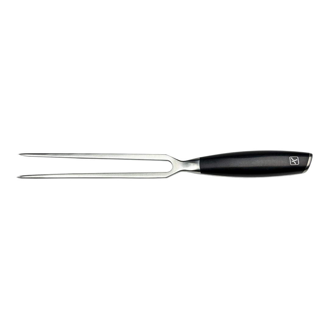 Equilibrium by Rockingham Forge RF-1510 Tranchiergabel, Edelstahl, Schwarz, 16 cm, Tranchiergabel