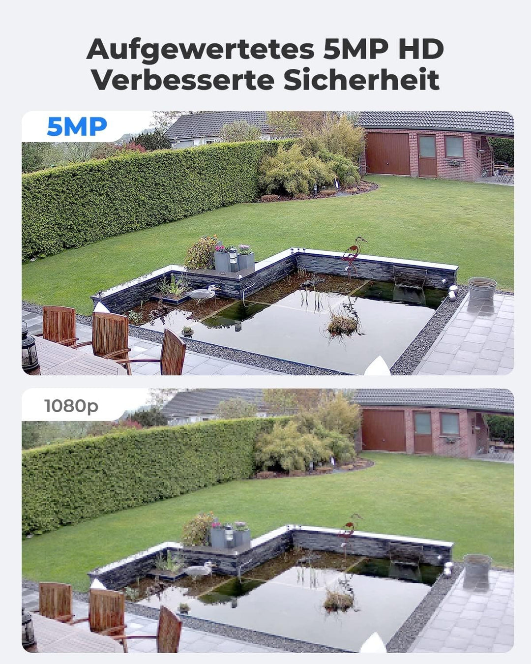 Reolink 2 Stück 5MP PoE IP Kamera Outdoor mit Personen-/Autoerkennung, Überwachungskamera Aussen mit