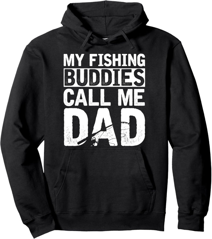 Fische Angeln Papa Sohn Lustiges Vatertag Geschenk Angler Pullover Hoodie