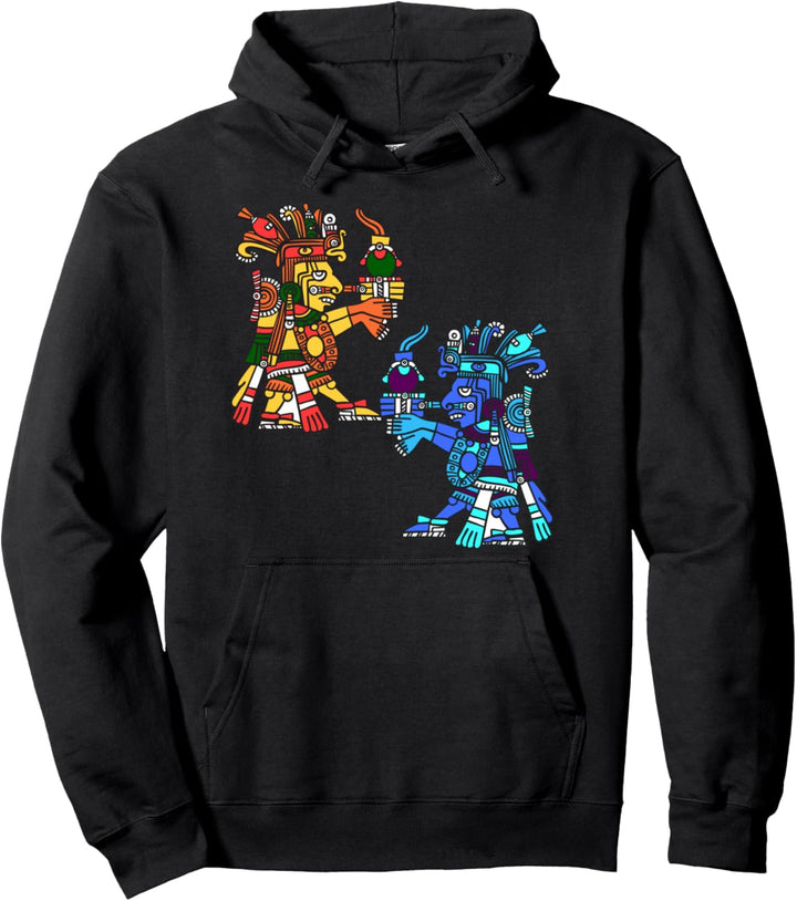Azteken Aztec Kämpfer Krieger Maske Zivilisation Pullover Hoodie