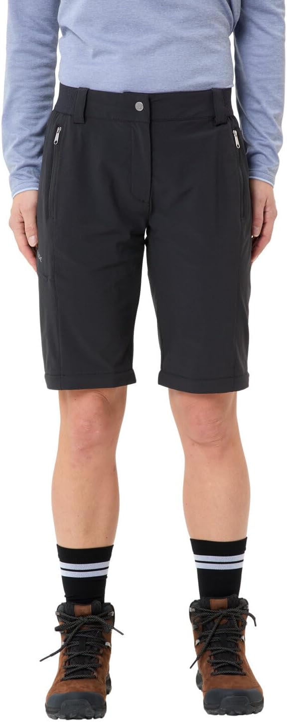 VAUDE Women's Farley Stretch Zo T-Zip Pants Ii Trousers 48 Schwarz, 48 Schwarz