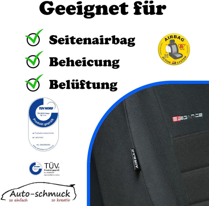 T5 Sitzbezüge nach Mass Autoplanen perfekte Passform Schonbezüge Sitzschoner Velour + Strickpolster