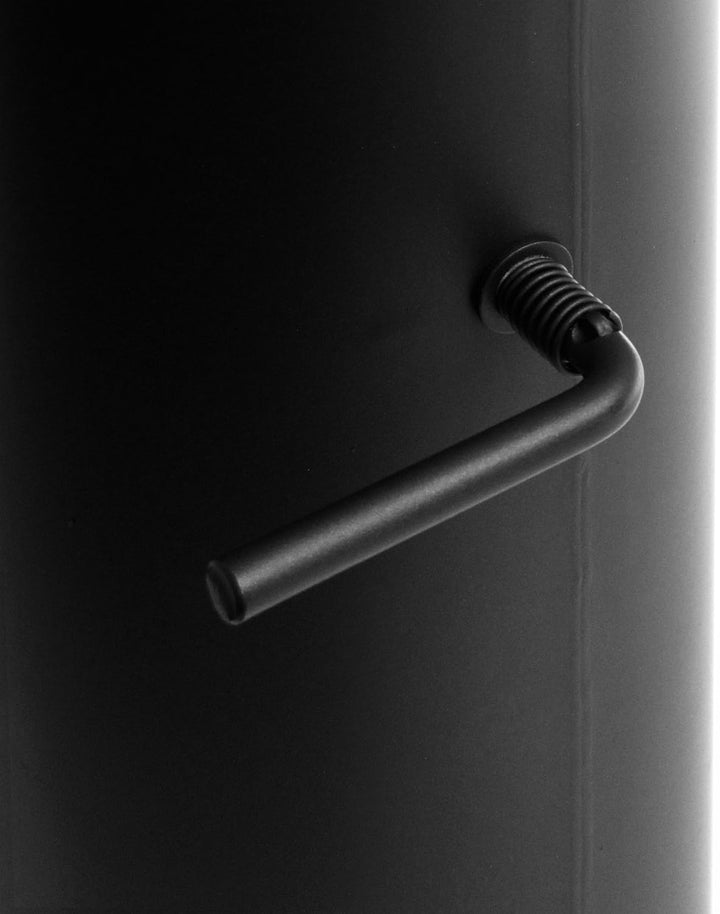 raik Rauchrohr Ofenrohr mit Zugregulierung 120 mm Durchmesser Schwarz 500 mm Länge aus Stahlblech 2
