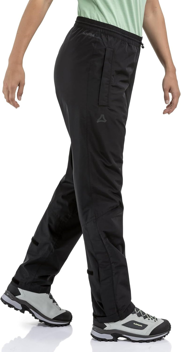 Schöffel Unisex Pants Rain Pants Style Elmori Uni XS Schwarz, XS Schwarz
