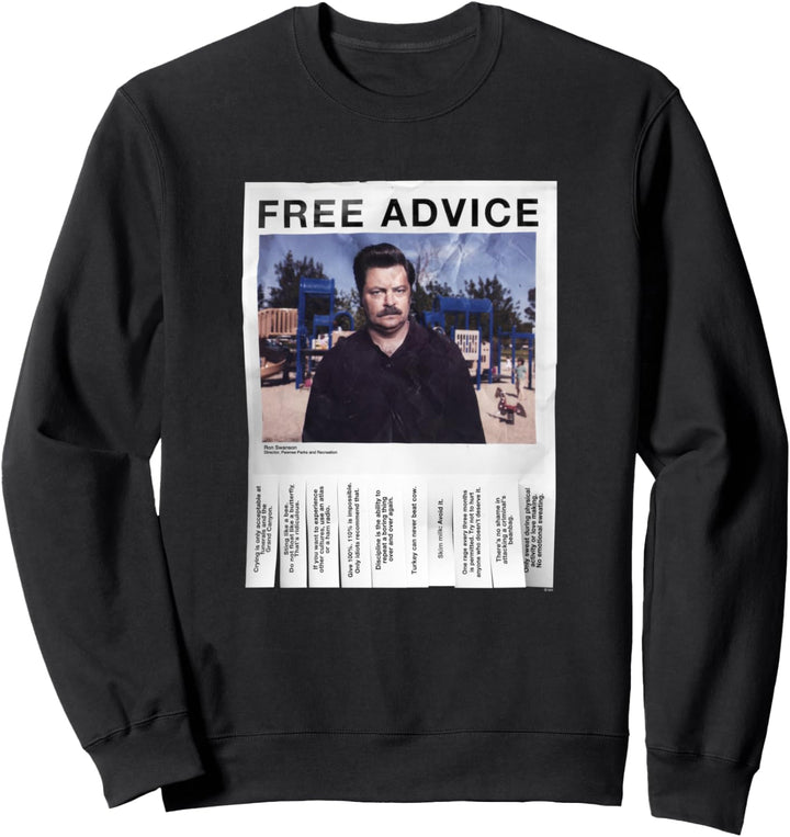 Parks &amp; Recreation Kostenloses Beratungsposter Sweatshirt