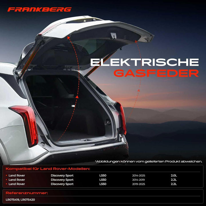 Frankberg 1x Elektrische Gasfeder Powerlift Heckklappe für Discovery Sport L550 2.0L SUV 2014-2020 L