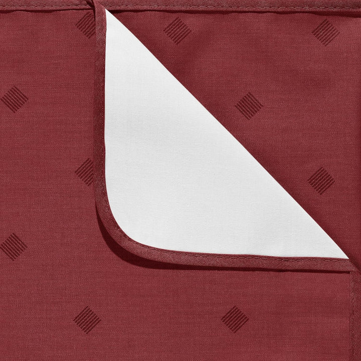 Erwin Müller abwaschbare Tischdecke, Tischwäsche Neuss im Rautendesign, burgund Grösse 130x250 cm -