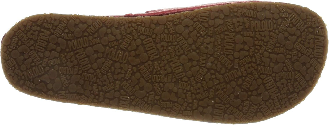 Pololo Unisex Kinder Cordel Outdoor Flacher Slipper 21 EU Rot, 21 EU Rot