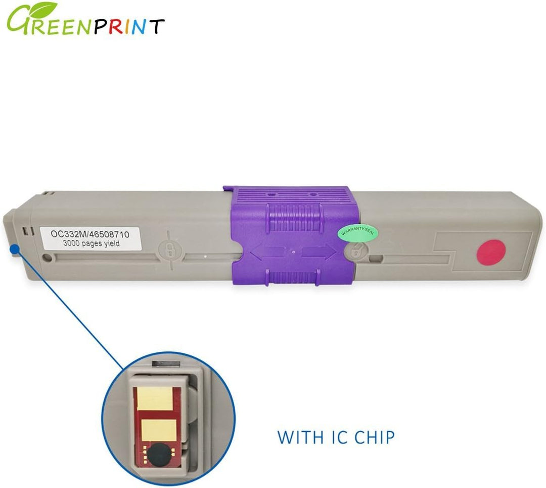 GREENPRINT 4 Farben Kompatible Tonerkartuschen C332 MC363 3500 Seiten für Schwarz &amp; 3000 Seiten für