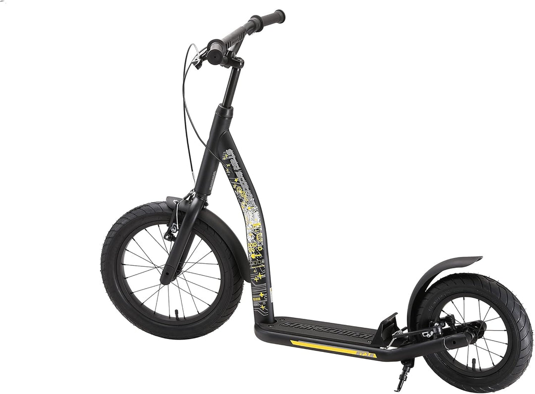 STAR SCOOTER Kinder Tret Roller ab 8 Jahre | City Kick Scooter Luftreifen Höhenverstellbar 16 Zoll N